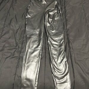 Gianni Bini Sleek Black Faux Leather Pants